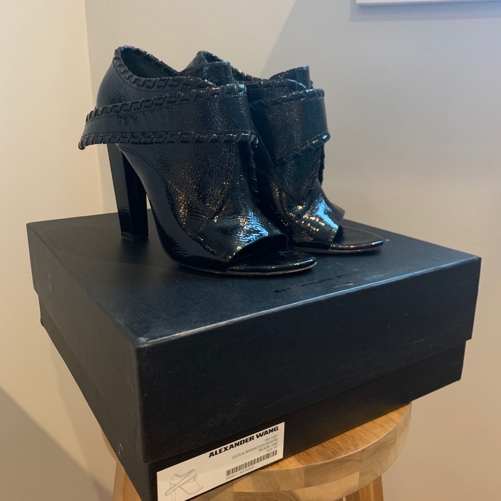 Alexander Wang Black Cecilia Ankle Bootie 37 (6.5)